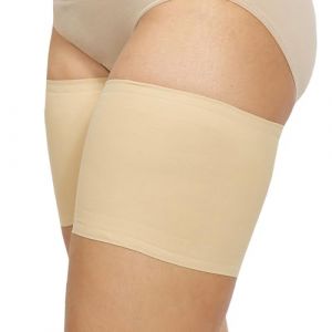 TopYart Bande élastique anti-frottements pour cuisses - Dentelle avec doublure en silicone antidérapante, évite les frottements entre les cuisses, confortable et sûr, Couleur chair, L (yuyuedaodian, neuf)