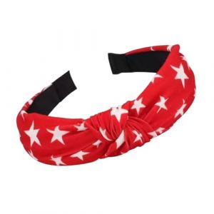 Saiyana Bandeaux patriotiques pour femmes avec motif drapeau &eacute;toil&eacute; rouge blanc bleu &eacute;toiles accessoires de cheveux pour le 4 juillet juillet (rouge) (longhukeji, neuf)