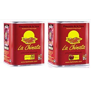 Smoked Paprika Sweet and Hot Lot de 2 boîtes de 70 g D.O.P. La Chinata Pimenton- Le meilleur (Oliva Oliva, neuf)