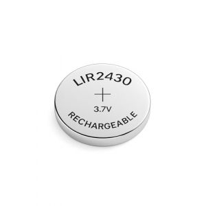 1x LIR2430 Pile Bouton Rechargeable LIR 2430 3,7V 95 mAh Batterie Haute Performance (Utumbuku Technologies, neuf)