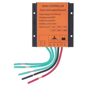 Contr&ocirc;leur d'&eacute;olienne MPPT PWM 300W &agrave; 1000W 16A 12V/24V Gestion Automatique de Batterie Protections Multiples pour Syst&egrave;mes Solaires et &Eacute;oliens (Behetty, neuf)