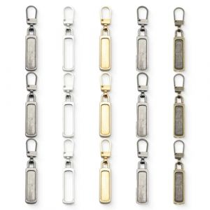 FMYODWU 15 Pièces Tirette Fermeture Eclair, Tirettes de Réparation Fermeture Eclair, Métal Zipper Pull, fermeture eclair amovible, Tirette Fermeture Eclair Remplacement, Pour Vêtements (DONG XU UK STORE, neuf)