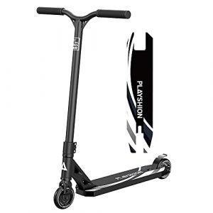 PLAYSHION Stunt Trottinette Freestyle Roue 100 mm avec roulements &agrave; billes ABEC 9 pour enfants et adultes (Freispur, neuf)
