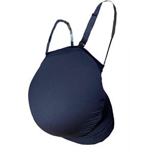 BIMEI Faux ventre de grossesse, remplissage de ventre adulte, accessoires de sac d'acteur (sans ventre en silicone) (L, noir) (BEAUTYFORMS, neuf)