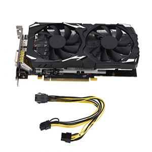 Carte Graphique RX580, Carte Graphique D'ordinateur 8 Go GDDR5 256 Bits avec Deux Ventilateurs 1284/7000 MHz, Carte Graphique Discrète de Jeu D'ordinateur de Bureau avec HDMI, 3 X DP pour Ordinateur (Bewinner151, neuf)