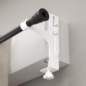 niffgaff Lot de 2 Supports de Tringle à Rideaux sans perçage, métallique et Durable, Support Tringle sans percage Coffre, Ø20-28 mm, Tringle Rideau sans perçage Coffre volet Roulant, Blanc (Guangzhou Xiaopinggai Network Technology Co.,Ltd., neuf)
