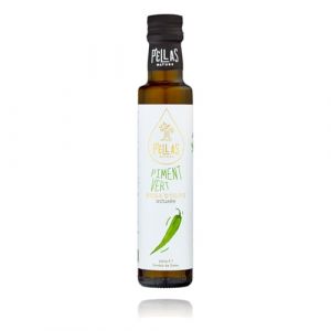 Pellas Nature Huile d’Olive Extra Vierge aux Piments Verts – Huile Pressée à Froid, Lauréate de Tests, Origine Grèce, Certifiée OK-Kosher, Sans Additifs – Bouteille de 250 ml (PELLAS NATURE PCo, neuf)
