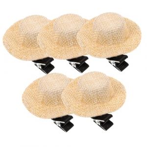 Beaupretty Barrette &agrave; Cheveux Miniature Pour Chapeau En Tissu Et M&eacute;tal, Mini Pince D&eacute;corative Pour Fille, Lot De 5, Taille Ultra Petite, Couleur Terre Cuite, Accessoire F&ecirc;te Et Usage Quotidien (kiLIHK, neuf)