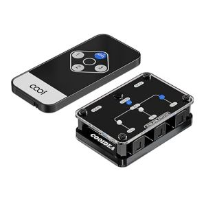 COOIDEA SPDIF Toslink Automatique Switcher Commutateur Optique Num&eacute;rique 3x1 avec T&eacute;l&eacute;commande sans Fil Prend en Charge 192k/24 Bits PCM2.0 DTS Dolby-AC3 Compatible avec TV/Xbox/Lecteur Blu-Ray/PS (cooidea, neuf)