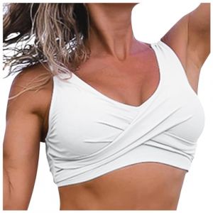 maillot de bain blanc femme haut de maillot de bain femme brassiere sport femme maintien fort bikini taille haute soutien gorge bandeau push up maillot 2 pieces femme maillot de bain femme tres grande (guangzhoushinanchangyuandianzishangwuyouxiangongs, ne