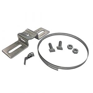 Signal&eacute;tique.biz France - Collier de serrage pour poteau Kit collier + bride + vis (W0138). Kit fixation poteau - (Forum France, neuf)