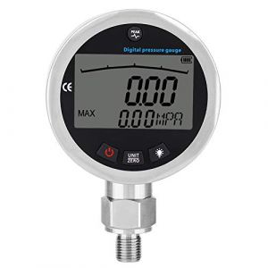 Manom&egrave;tre,Akozon inoxydable 400BAR 0-40Mpa 10000PSI LCD &eacute;cran Digital testeur de pression d'air M&egrave;tre de pression avec le connecteur G1 / 4 (Miyinla519, neuf)
