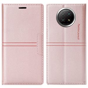 OKZone Coque Xiaomi Redmi Note 9 5G/ Note 9T, Etui Redmi Note 9 5G/ Note 9T [Magn&eacute;tique] TPU Antichoc Housse Cuir en Cuir PU [Fentes pour Cartes] [Etui &agrave; Rabat] [Pochette de Portefeuille] (Rose) (OKZone Authorization Store, neuf)