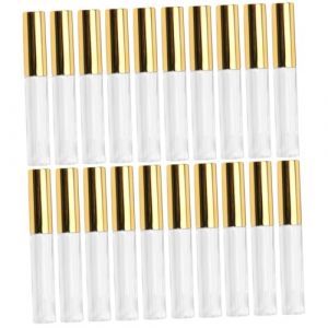 minkissy 20 Pièces tube circulaire à contenants de brillant à avec tube de brillant à brillant à transparent bouteille tube à (Master Self, neuf)