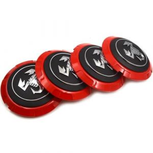 LJJWIW 4 Pièces Voiture Cache Moyeux pour Fiat 500 Abarth 133mm,Capuchons Centre Roue Moyeu Enjoliveur Jantes Enjoliveurs Résistant Corrosion Accessoires (KFOPDSTG, neuf)
