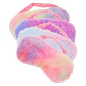 PACKOVE 4 Pièces Masque de sommeil masque anti-migraineux masques pour les yeux Masque pour les yeux pour dormir masque pour les yeux secs masque chaud pour les yeux dormir masques Peluche (Spring TU, neuf)