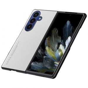 HONLEN Coque de pour Samsung Galaxy Z Fold 7 / Samsung Galaxy Z Fold7 2025 (8.2" inches) &Eacute;tui de T&eacute;l&eacute;phone Professionnel en Cuir, Blanc (HONLEN, neuf)