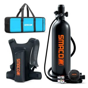 SMACO Mini Bouteille de Plong&eacute;e S700 Plus 2L Petite Bouteille de Plongee Rechargeable Mini Bouteille d'oxyg&egrave;ne Plongee jusqu'&agrave; 30 Minutes Bouteille Oxygene sous Marine Dispositif de Respiration (SMACO, neuf)