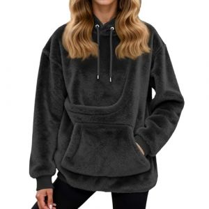 Bastwahl Sweat Kangourou Chien - Sweat &Agrave; Capuche Femme Hiver avec Poche Kangourou Et Poche De Transport pour Animal - Pull pour Chat - Oversize Confortable pour Ma&icirc;tresse d'animal De Compagnie (Ama2om, neuf)