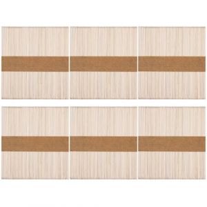WISYOK 300pcs Bâtonnets de Glace, Batonnet Bois Couleur Naturelle, Bâtons de Glace en Bois, Abaisse Langue Adulte, Bois pour Bricolage patule Bois Epilation, Idéal pour bricoler et décorer - 114x9mm (WISYOK STORE, neuf)