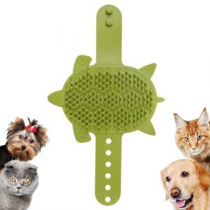 Patifirst Tapis de Toilettage en Silicone pour Chats - Accessoire De Toilettage Autonome Pour Animaux,Brosse de Massage d'Angle à Lanière Silicone Imperméable pour Voyage Maison Extérieur (Patifirst, neuf)