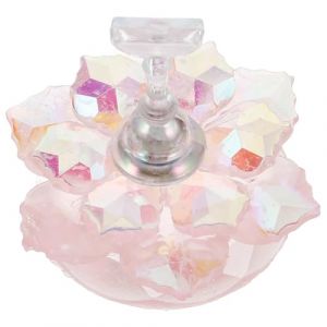 VICASKY Bougeoirs Coniques Cristal Support Pour Ongles &agrave; Peindre Pr&eacute;sentoir Pour Pointes Ongles Bougeoirs Transparents &Eacute;tag&egrave;res Pour Salon De Manucure (Micanties, neuf)