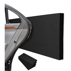 Jissta 4 Mousse Protection Garage 40 x 20 x 2 cm, Protection Murale pour Le Garage Autocollante, étanche Protection Portiere Voiture pour La Protection Mur de Voiture et de Garage, Noir (STORE STILLA MICHELE S.R.L., neuf)