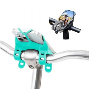 BONE Bike Tie 4 Pro Max, Support de Téléphone Universel pour Vélo, Support pour Potence en T ou en U, Vélo sans Potence avec Absorption des Chocs, Compatible avec Les Téléphones de 4,7 à 7,2 Pouces. (Bone FR, neuf)