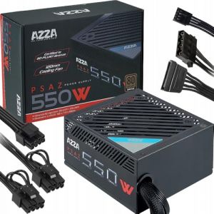 Azza Bloc d'alimentation PC 550 W, Noir, 2 x PCIe AD-Z550 (Tec & More, neuf)