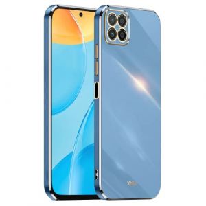 EASSGU [Cadre Galvanis&eacute; Coque pour Honor 70 Lite 5G / Honor X8 5G / Honor X6 (6.5" inches) Etui de Protection en Silicone TPU - Bleu Marine (EASSGU, neuf)