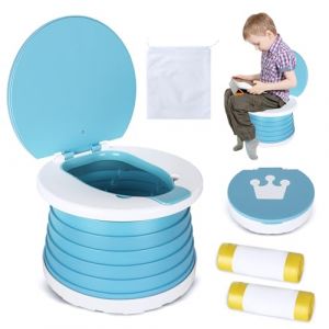 TOSUTO Pot de Toilette pour Bébés et Enfants pour 1-3 Ans,Pot de Voyage Enfant Pliable,Siège Toilette Pliable Enfants,Trainer WC Pour Chaise,Portable Siège pour Voyage ExtérieurToilette de Camping (Lamber International Trade Kft., neuf)