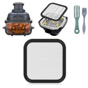 HA BIN Pare-&eacute;claboussures Magn&eacute;tique en Inox pour Friteuse &agrave; Air Ninja Crispi FN101 &ndash; Accessoire Airfryer Anti Graisse avec Grille Fine, Protection Chauffante et Nettoyage Facile (1PCS) (SZHBDE, neuf)