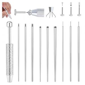 Nymora Kit de Piercing 10 Pi&egrave;ces, Pince &agrave; Piercing & Ouvre - Boulon, Outil de Pince &agrave; Piercing pour Ouvrir et Changer, Accessoires de Piercing pour Oreille et Nez (Nymorats, neuf)
