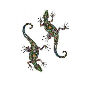 UPKOCH Sticker Mural Gecko Motif L&eacute;zard D&eacute;coration Murale En Pvc Art Mural Polyvalent (But Qihui, neuf)
