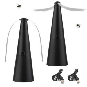 2 Pièces Ventilateur Anti Mouche, Mouches Et Moustiques Repoussent Les Ventilateurs, Electrique Chasse Mouche De Table, Chargement USB Ultra Silencieux Portable, pour Maison Dîner, Pique-Nique (luyimeng, neuf)