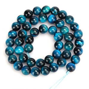 Bracelet Oeil De Tigre, Bijoux Perles Oeil De Tigre, Bracelets Faits à la Main, Adaptés Pour Correspondre Facilement à N'importe Quelle Tenue(8mm 48pcs/string) (Fahclio, neuf)