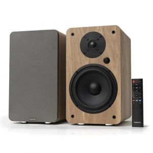 VULKKANO A6 Arc Eincente Amplifiée avec Woofer 6.5", Bluetooth 5.0, HDMI Arc, Optique, RCA, USB, Sortie Subwoofer, Eincentes pour Téléviseur, Couleur Marron (Zococity S.L, occasion)