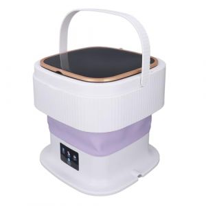 Machine à Laver Portable 3 Modes de Minuterie Mini Laveuse Pliable avec Tuyau de Vidange 11,5 L Laveuse Pliable de Grande capacité pour Sous-Vêtements Vêtements de bébé (Prise UE) (Yunplsa, neuf)