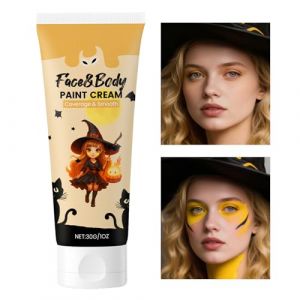 Peinture Visage - Peinture Corporelle À Base d'Eau Gros Tube - Accessoires Cosplay pour Squelette Vampire Zombie - Noël Zombie Squelette Vampire (jingminc, neuf)