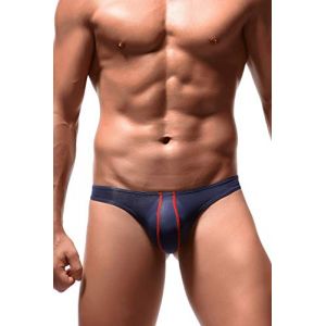 Newsywell Hommes String en Soie Glacée Homme Supersoft Bikinis pour Homme Tanga Slip Taille Basse sous-vêtement Bleu Royal X-Large (Newsywell, neuf)
