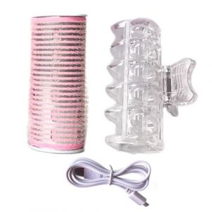 Bigoudis Rouleaux Chauffants Rouleaux Électriques Portables Rouleaux à Cheveux Rouleaux USB Auto-adhésifs Bigoudis Frange Rechargeable USB Chauffant Frange Rouleau Cheveux Curling Outil de Coiffure (daksir, neuf)