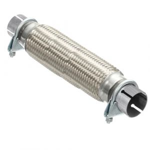 MOCNT Tuyau Flexible d'&eacute;chappement de Voiture avec 2 Colliers 63mm X 250mm/350mm &Eacute;chappement Flex Tuyau Double Tresse Tuyau Flexible de R&eacute;paration Acier Inoxydable Tube D'&eacute;chappement Joint Flex (svipio, neuf)