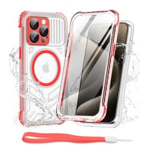 WIFORT Coque &Eacute;tanche pour iPhone 15 Pro Translucide Compatible avec MagSafe, Coque Int&eacute;grale 360 Antichoc (WIFORT DIRECT, neuf)
