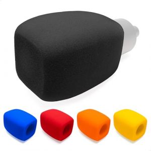Voarmaks AT2020 Housse de micro en mousse pour pare-brise compatible avec Audio-Technica AT2020 AT2035 AT2040 AT2050 ATR2500 ATR2500X AT4040 AT4033A AT4050 BP40, 1 filtre anti-pop rectangulaire &agrave; (MusicMate2015, neuf)