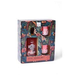 Coffret rhum arrangez-moi avec 2 verres (Litchi Fruit du Dragon) (QUAI SUD, neuf)