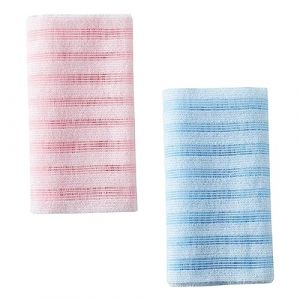 BATHVEVE 2 Pi&egrave;ces Lingette De Toilette Exfoliante Pour Corps Brosses &agrave; Dos Serviette De Gommage Corporel Nettoyage Profond Et Facile (MINAMYIO, neuf)
