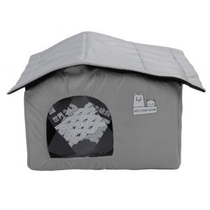 Maison Rafraîchissante pour Chat, Maison Extérieure pour Chat en été, Maison Rafraîchissante pour Animaux de Compagnie avec Blocs de Glace, Tissu Oxford Résistant aux Morsures, (L) (Wenteru, neuf)