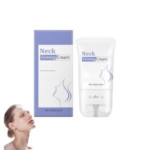 Cr&egrave;me raffermissante pour le cou avec rouleau, cr&egrave;me raffermissante au collag&egrave;ne pour le cou, r&eacute;duit les rides et le double menton,traitement hydratant en profondeur pour raffermir la peau (1pcs) (yxcully, neuf)
