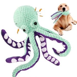 Générique Jouet Chien Pieuvre, Peluche Jouet pour Chien, Jeu Interactif Couineur pour Jeu Voyage Intérieur Extérieur Piscine (zhawel, neuf)