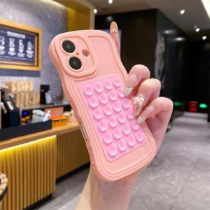 GXZJFC Coque de Protection en Silicone Souple avec Ventouse pour iPhone 16, 15, 11, 12, 14, 13 Pro Max, 16, 7, 8 Plus, 16e, X, XS Max, XR, Rose (SQBHDM, neuf)